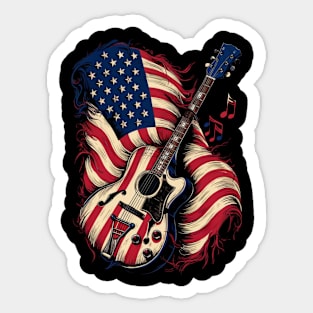 Guitar USA Sticker